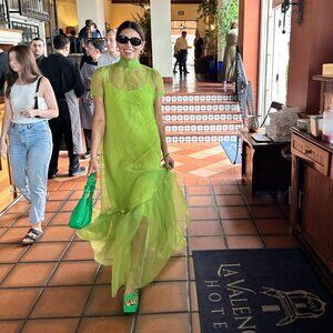 Staud Calluna dress in Kiwi